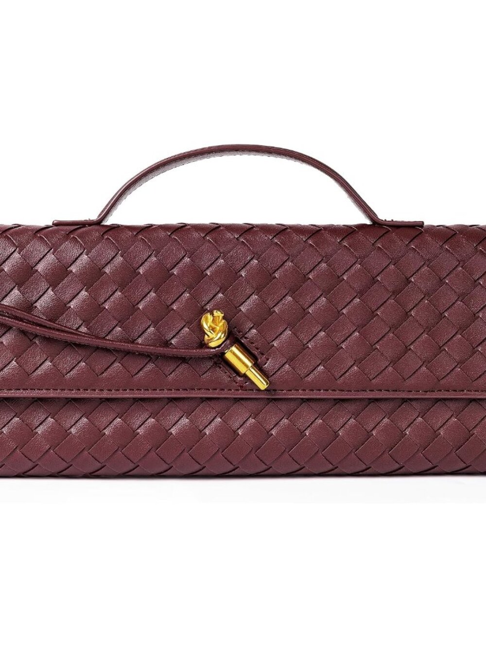 Woven Purse for Women Evening Clutch Woven Leather Handbags Crossbody Bag Purse